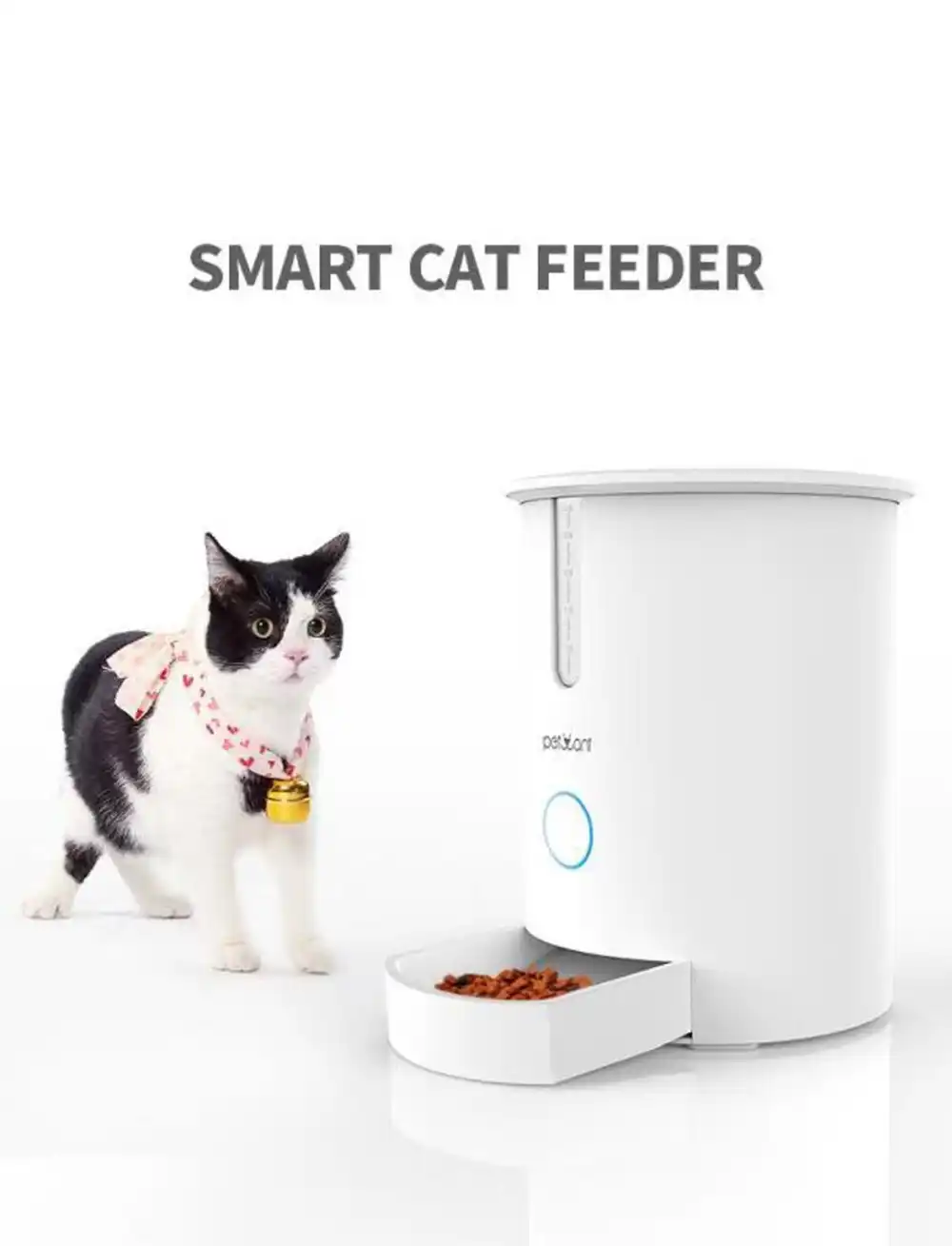3l Automatic Pet Feeder Wi Fi Smart Feeder Dry Food Container For