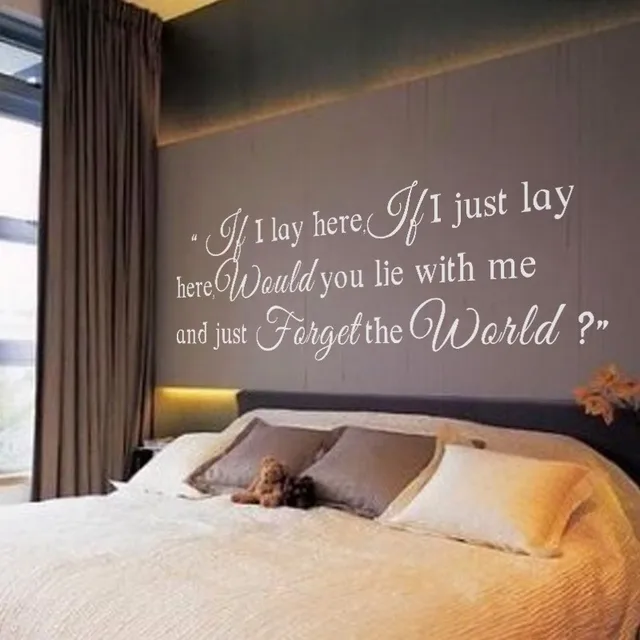 Aliexpress Buy Romantic Love Quote Lie With Me And Just Forget Extraordinary Quotes For The Couples On The Ved Aliexpress Buy Romantic Love Quote Lie With Me And Just Forget Extraordinary Quotes For The Couples On The Ved