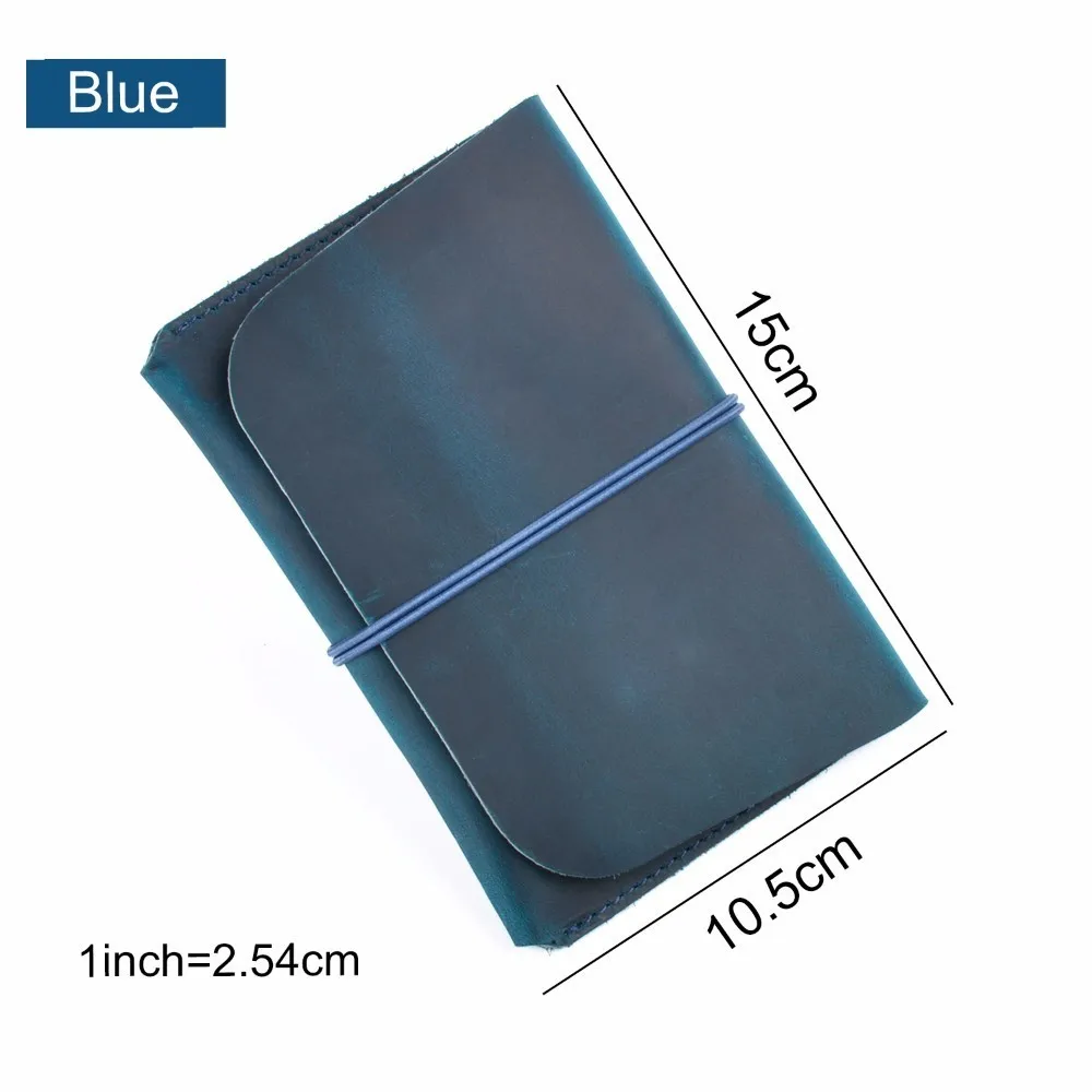 Новое поступление натуральная кожа Обложка для паспорта твердый кредитный держатель для карт Винтажный Мужской Женский чехол для паспорта деловой кошелек для путешествий - Цвет: Blue