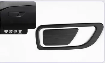 

2pcs/lot 304 stainless steel Passenger side glove box switch decoration cover for 2019 Ford FOCUS 4 MK4 Car accessories