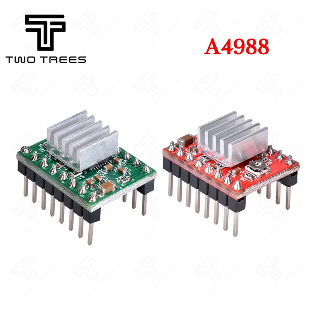 T Trees 3d Детали принтера Reprap A4988 модуль драйвера шагового двигателя с радиатором
