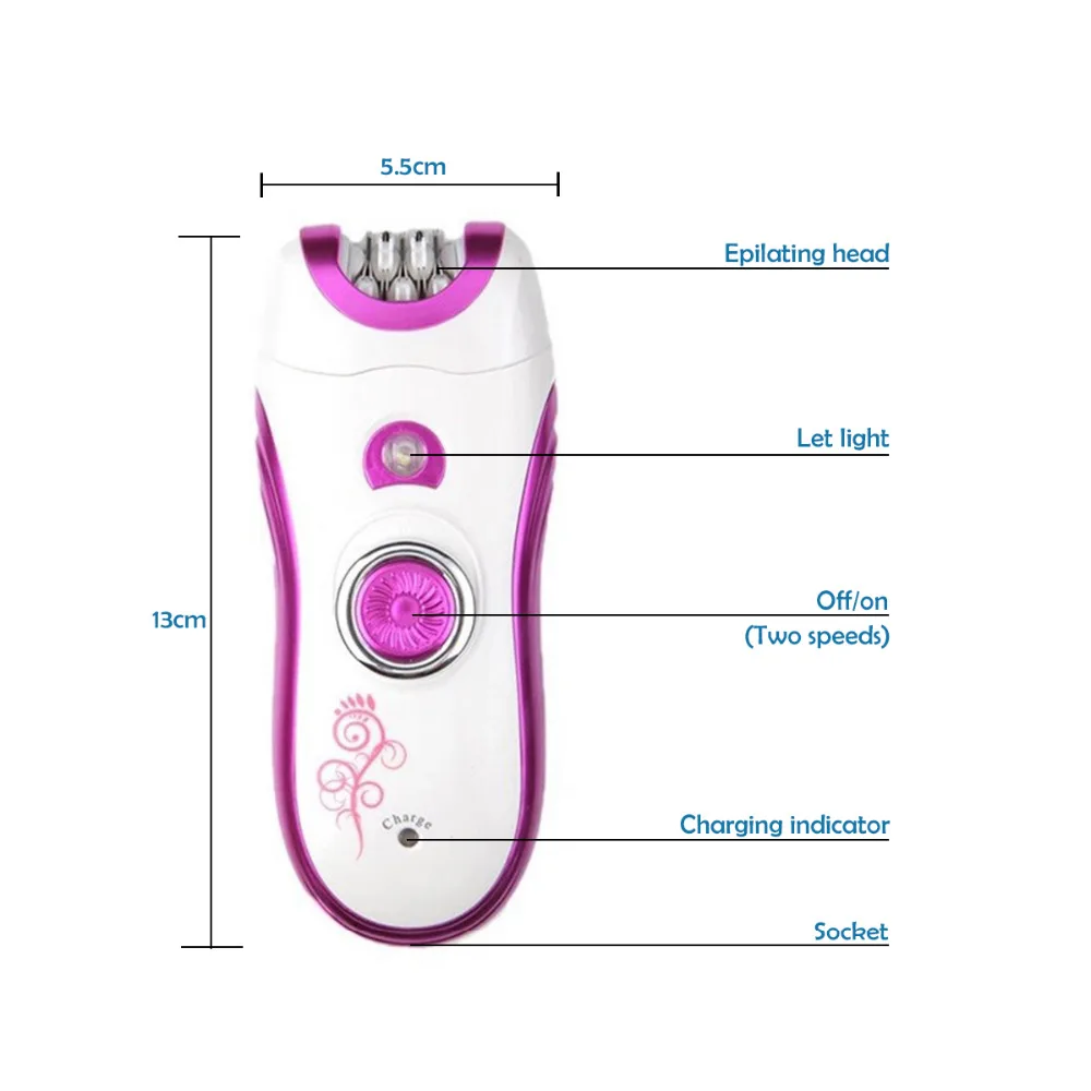 6 в 1, Женская бритва, эпилятор, Электрический Очиститель, kemei, очищающее средство для лица, бикини, триммер для тела, женское устройство для удаления волос, depilador
