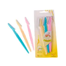 3PCS Women Face Eyebrow Hair Removal Safety Razor Trimmer Shaper Shaver Hot TF