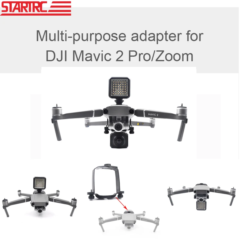 Крепление для камеры STARTRC DJI Mavic 2 pro, панорамный коннектор для камер 360 градусов, крепление для GoPro Hero 5/6/7/8, черный, для OSMO Action