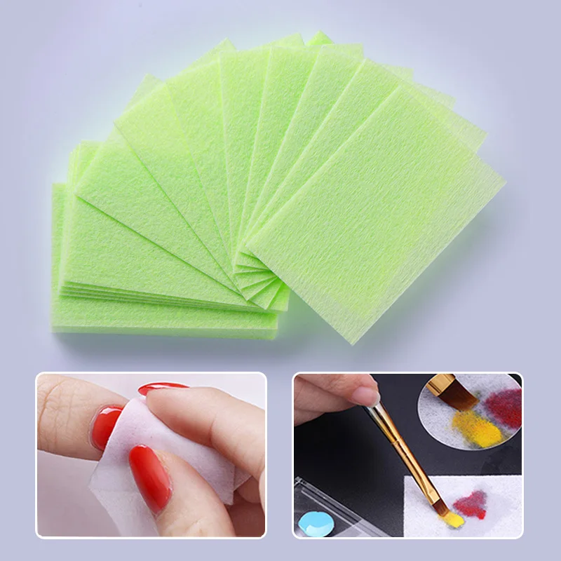 

600Pcs Lint-Free Colorful UV Gel Nail Tips Polish Remover Cotton Cleaner Wipe Nail Art Tips Nail Clean Pads Paper