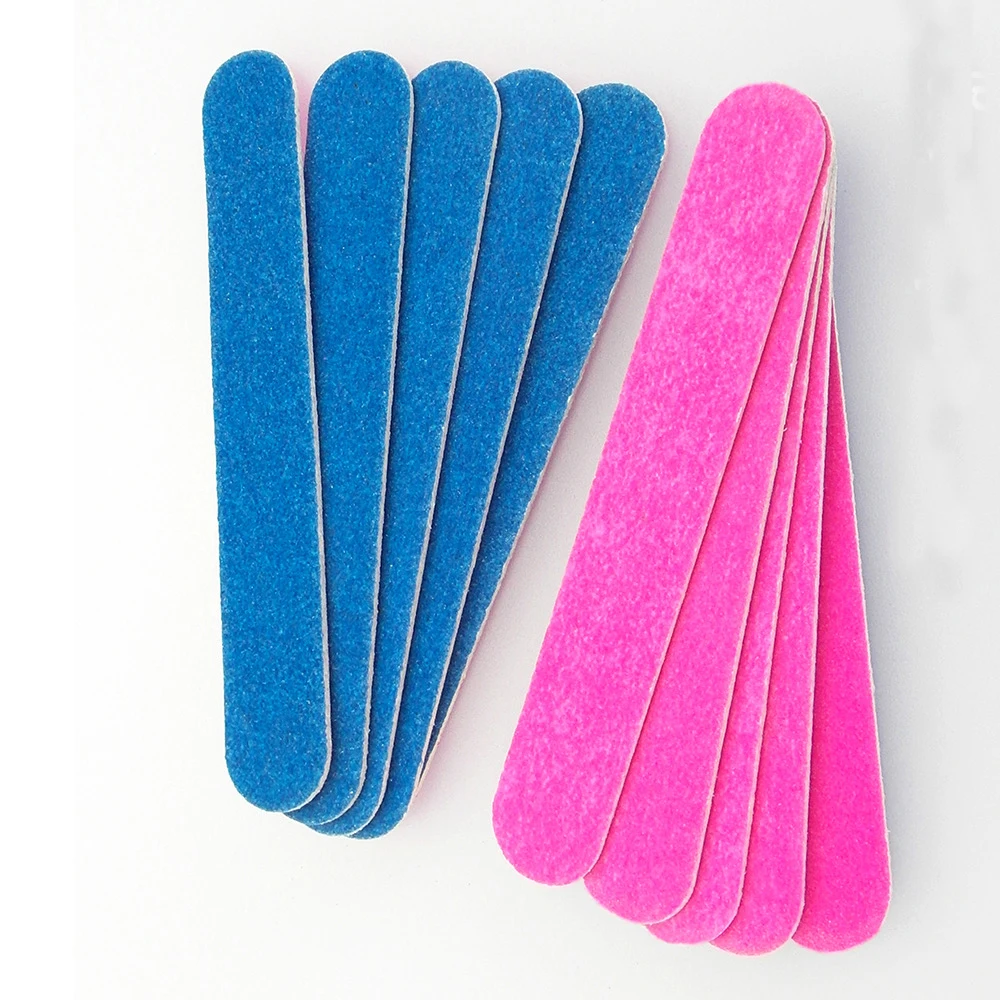 10pcs/lot Disposable Nail File Sandpaper Nail File Stripe Tool Nail