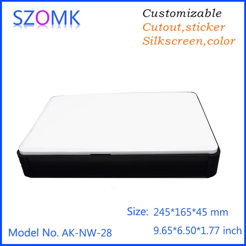 4pcs a lot szomk high quality abs plastic electrical enclosure junction box case for network internet