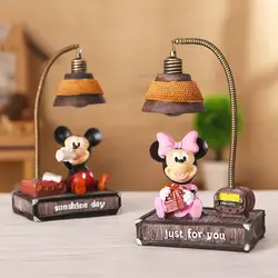 Милый детский ночник с Микки Маусом из смолы, Детская лампа, ночник, ночник, светодиодный светильник DXZ45