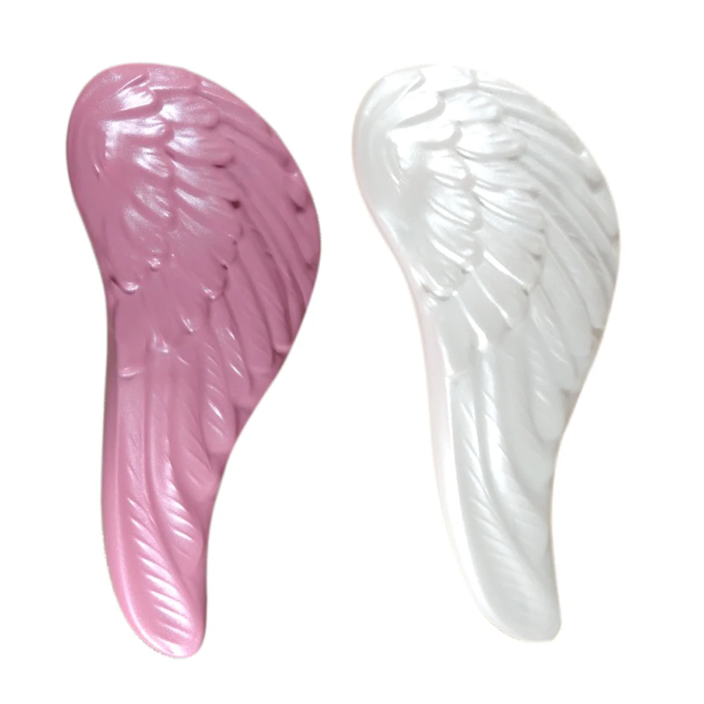 

Fashion Magic Shower Anti-Static Hair Brush Angel Wing Comb with Detangling Handle Salon Styling Tool well SK88