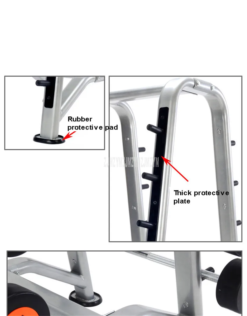 Профессиональный 5 Слои коммерческих штангой стойка для гантелей фиксированной стойка для гантели прямая планка полка для хранения вещей рамы оборудования