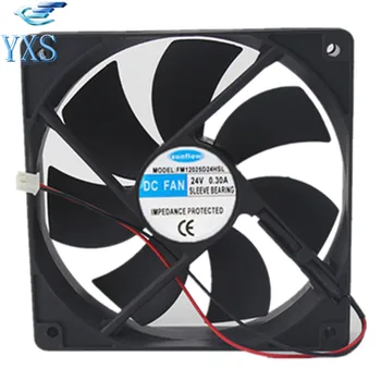 

FM12025D24HSL DC 24V 0.3A 12025 12CM 120*120*25mm 2 Wires Mute Chassis Cooling Fan
