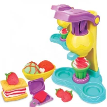 Глиняное Тесто Пластилин мороженое плесень Игровой Набор Diy игрушка разноцветный Пластилин глиняная форма для мороженого набор инструментов креативный