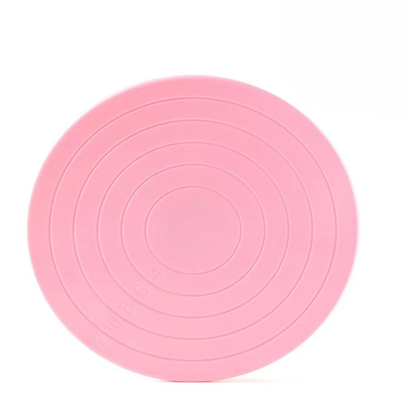 

Plastic Cake Turntable Rotating Anti-skid Cake Decorating Turntable Cake Rotary Table Round Cake Stand Kitchen Baking Tools