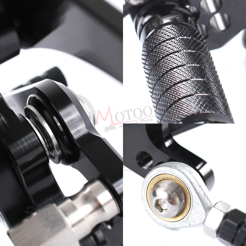 Полный CNC алюминиевый мотоцикл регулируемая подножка педаль Rearsets задние наборы