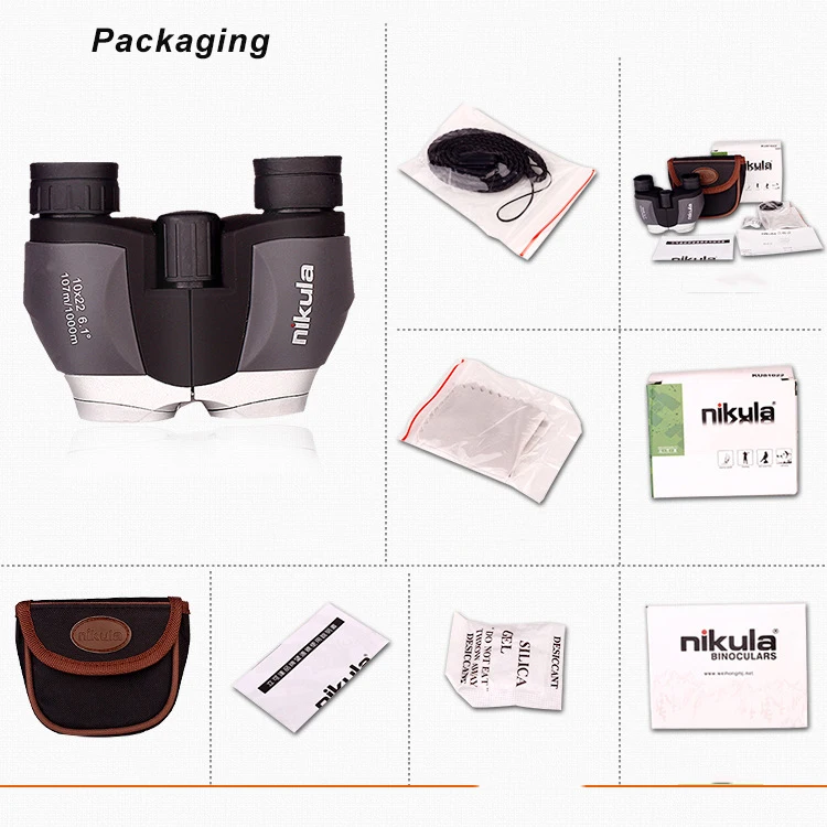 Лидер продаж бренд Nikula пол 10X22 карманный высокой четкости на низком уровне света ночного видения бинокль телескоп