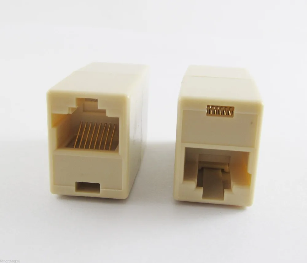 

10pcs RJ45 CAT5 Network Cable Line Connector Adapter Extender Plug Coupler Joiner