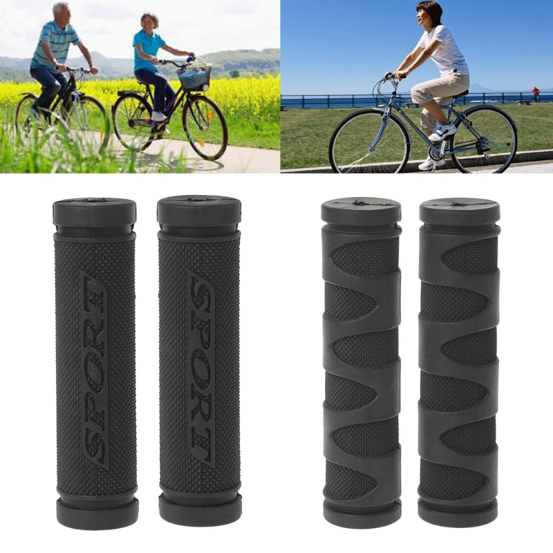 1 زوج دراجة القبضات 22 ملليمتر المقود لينة المطاط 3D الدراجات Mtb جبل الطريق الدراجة أجزاء اكسسوارات W20