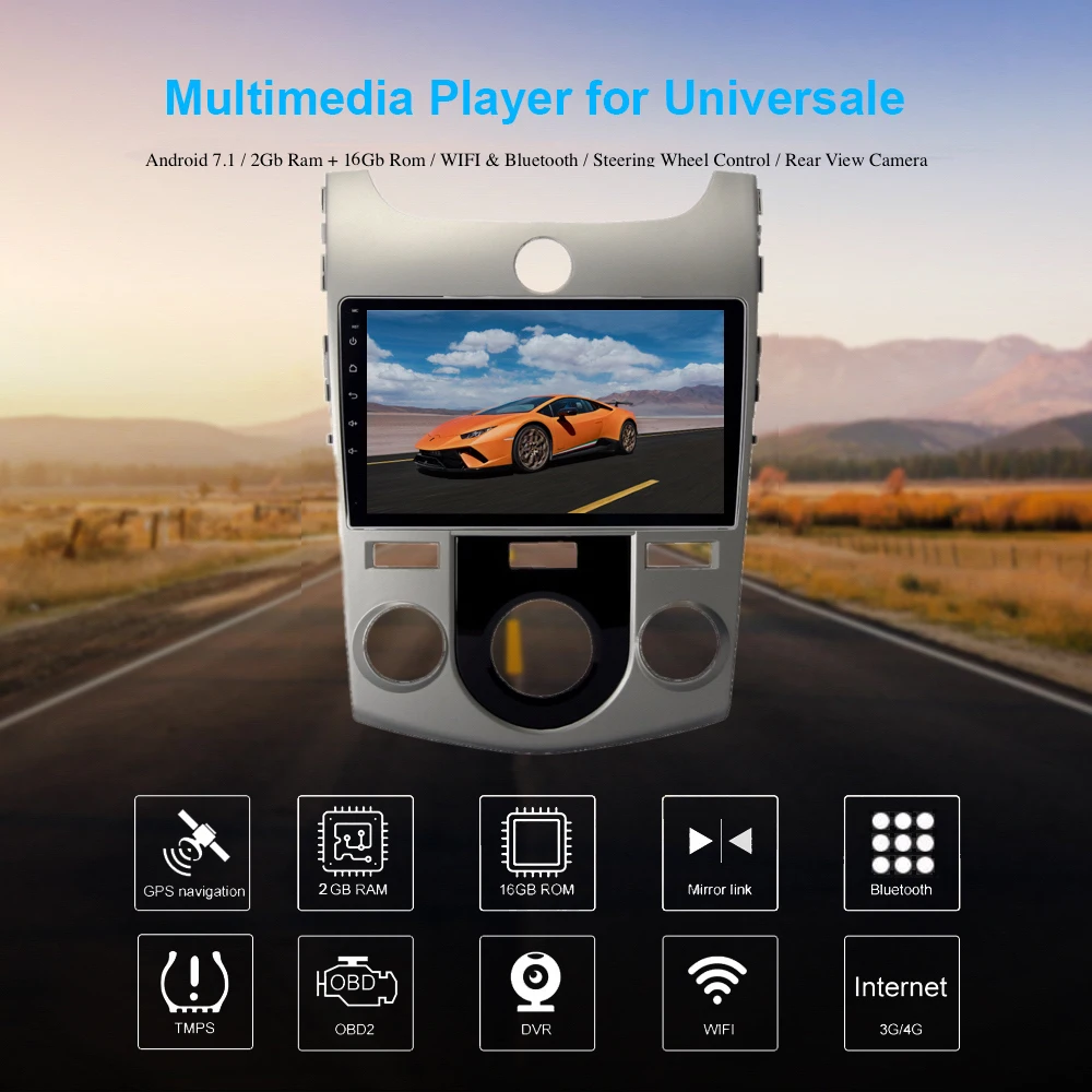 Автомобильный Android GPS Navi для KIA Cerato Naza Forte 2009 2012 Авторадио Навигация головное