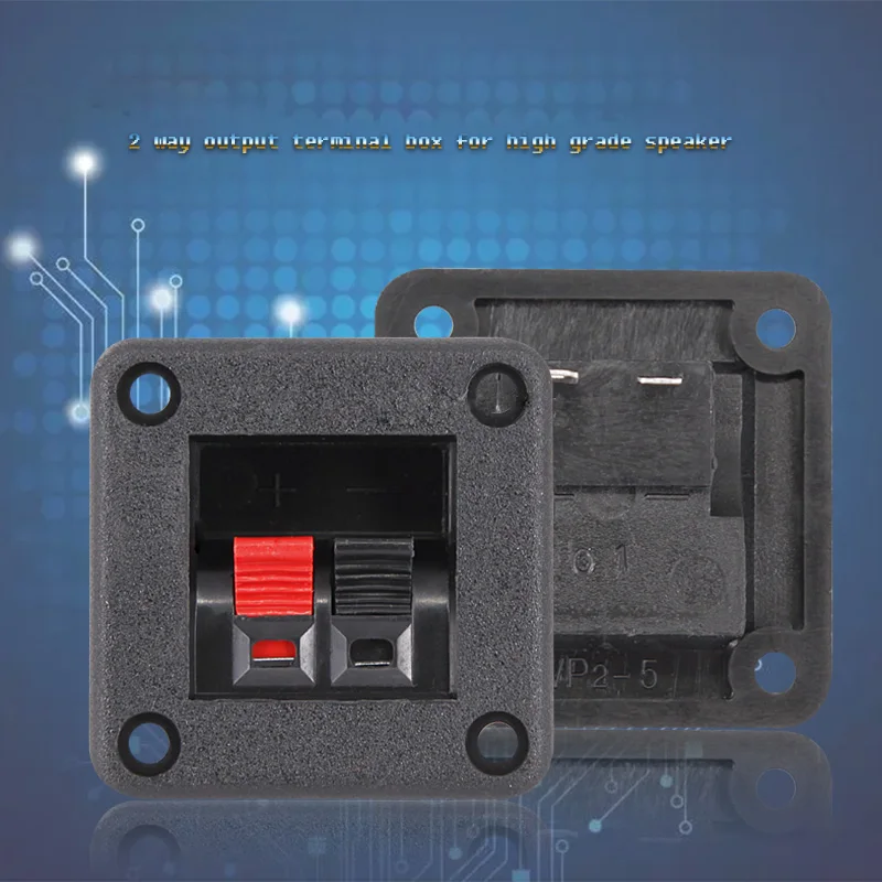 1pcs 32mm Speaker junction box Audio Terminal block Round Audio line connector