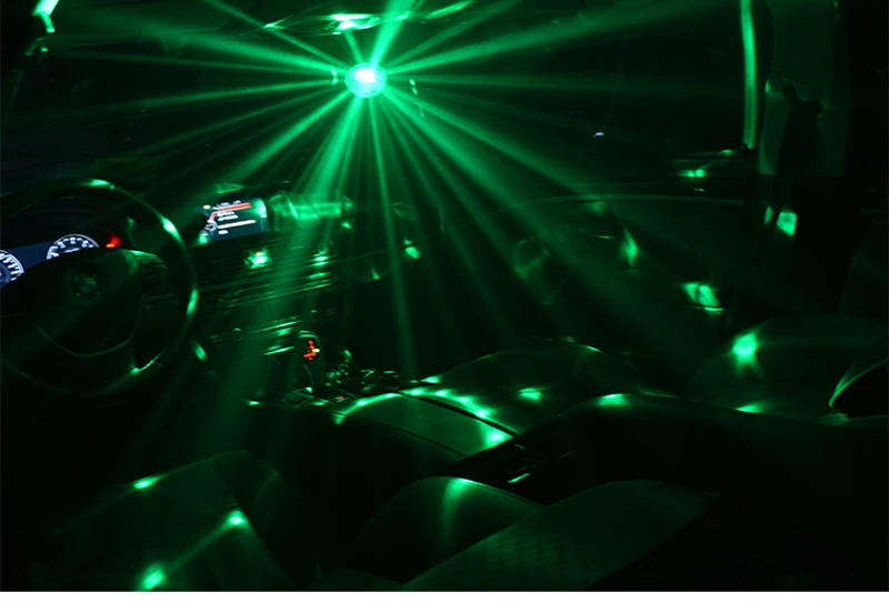 Iluminação para o Carro Casamento ao ar Luz de Discoteca Sololandor Bola Casa Livre Festa dj Estágio Lâmpada Projectorwith Remoto Base Ajustável 5v Usb 15 Luzes e Iluminação