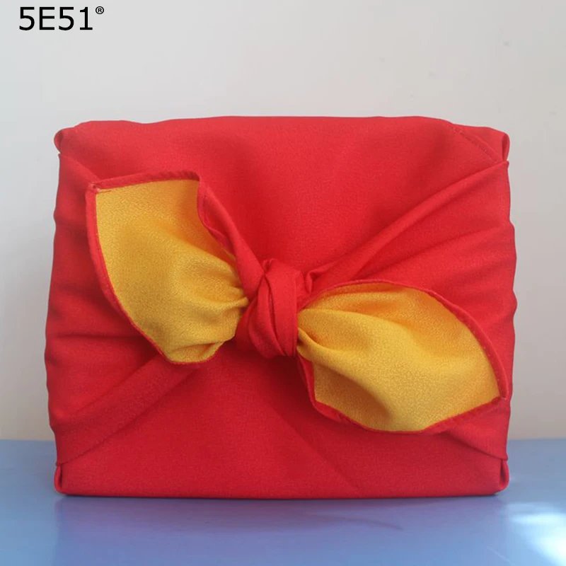 

Japanese style handkerchief kerchief furoshiki polyester100%/double-faced printed 70cm/Many Uses