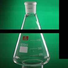 Стеклянная колба Erlenmeyer коническая колба 3,3 боросиликатное молотое стекло 500 мл прозрачное и толстое добро пожаловать сравнить другие продавцы здесь