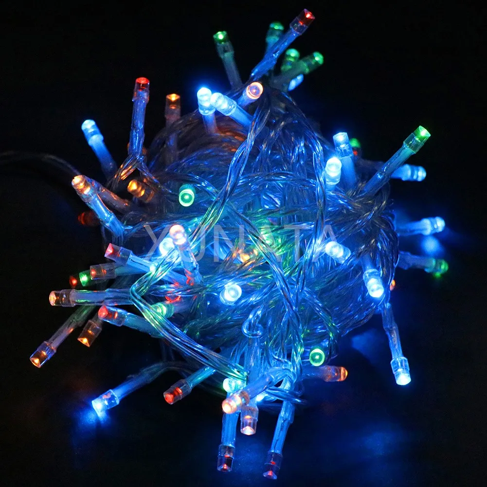2 м 3 м 5 м 10 м USB Водонепроницаемый Xmas лампы светодио дный Строка Светлый праздник украшения Рождественские огни Фея на открытом воздухе с