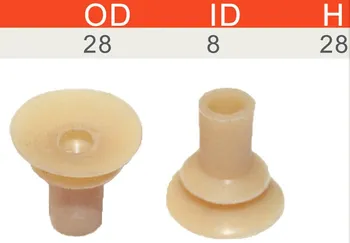 

200 piece spare part of printing machine rubber sucker for printing machine OD 28 ID8 height 28good quality