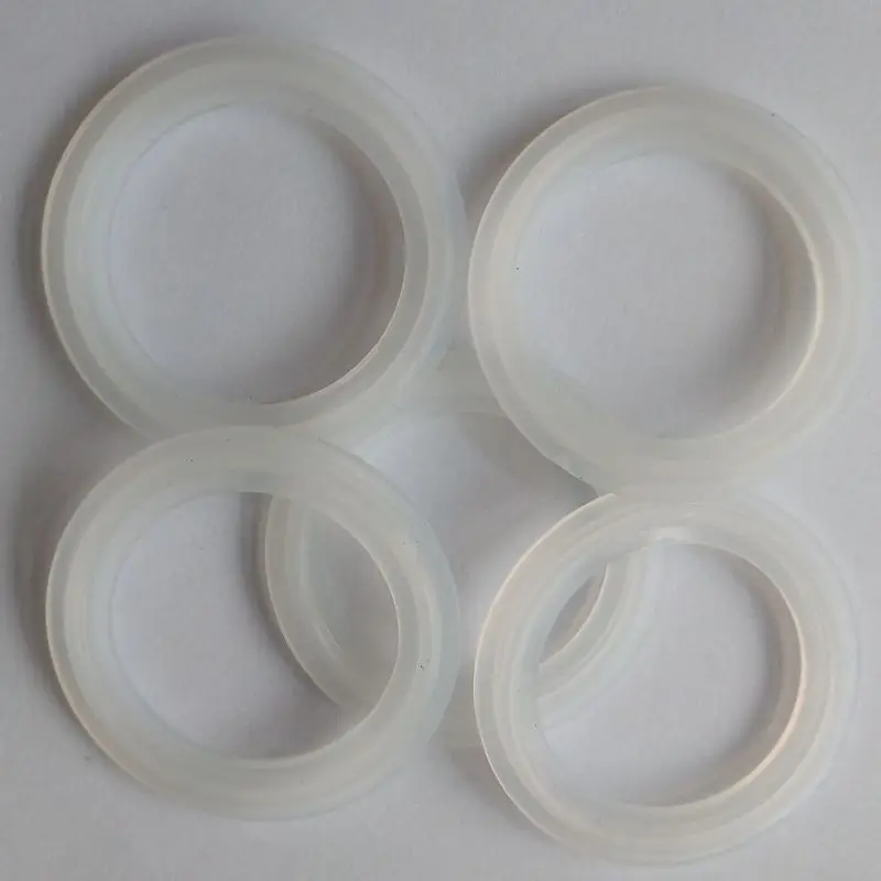 10Pcs 2" Sanitary Tri Clamp Silicon Gasket Fits 64mm OD Type Ferrule Flange ZBDE 