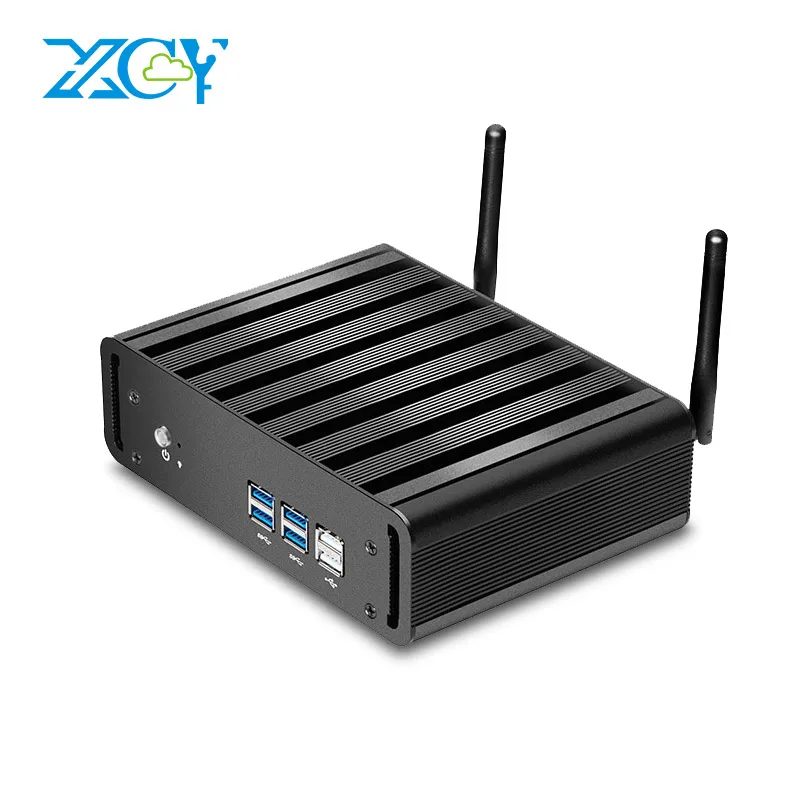 XCY мини-ПК Intel Core i7 5500U i5 5200U i3 5005U Micro компьютерных игр PC HTPC tv КОРПУС HDMI VGA 300 м WI-FI 6xusb Windows 10