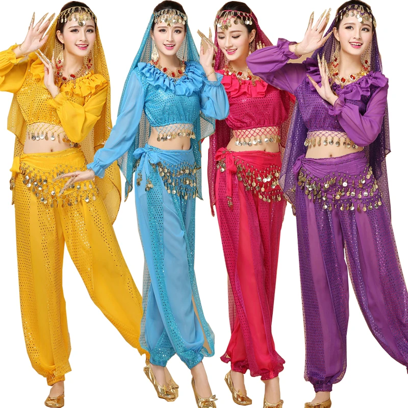 

3pcs Set Sexy Egypt Belly Dance Costume Bollywood Costume Indian Dress Bellydance Dress Womens Belly Dancing Costume Sets