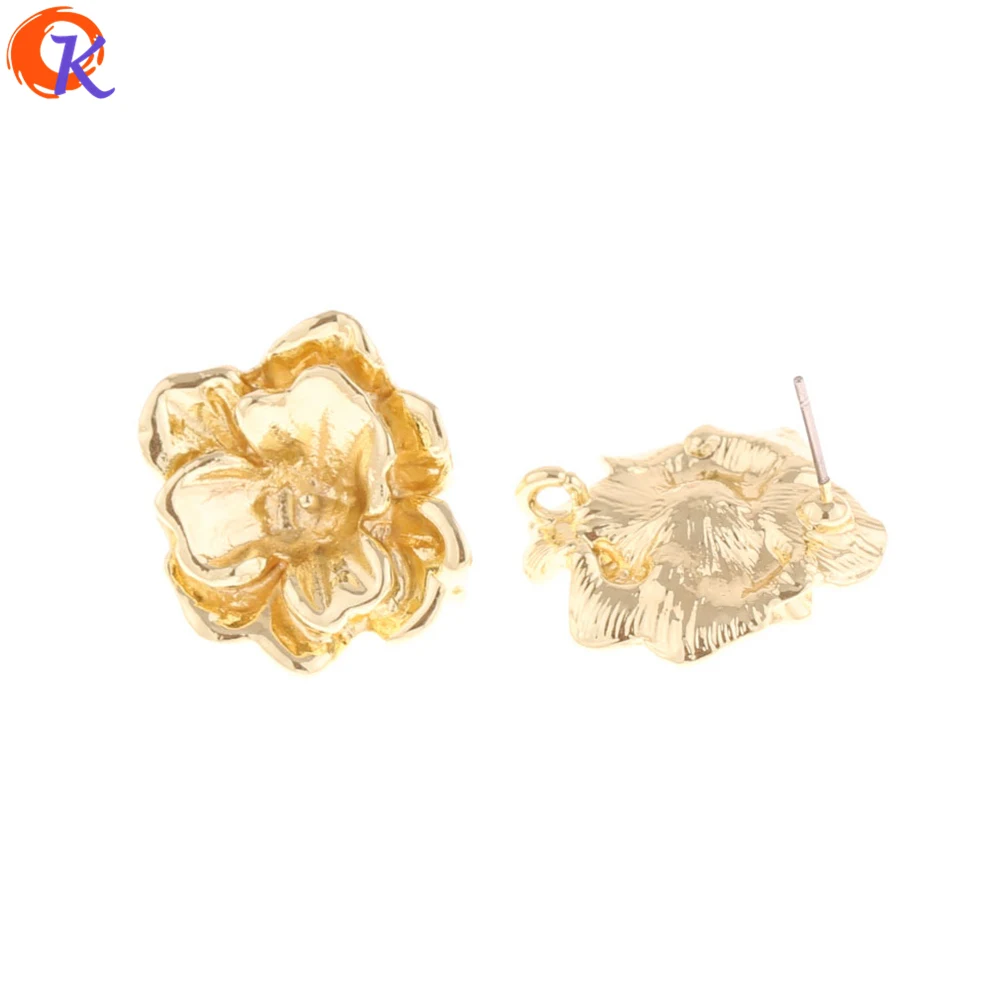 

Cordial Design 50Pcs 22*23MM Jewelry Making/Earring Stud/Flower Shape/DIY Parts/Hand Made/Earring Accessories/Earring Findings