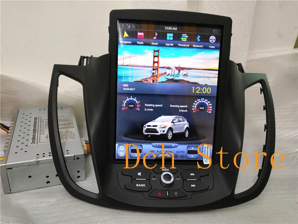 

10.4'' Vertical Screen Tesla Style Android 8.1 Car DVD GPS Navigation Radio Player for Ford Kuga 2013 2014 2015 2016 2017 PX6