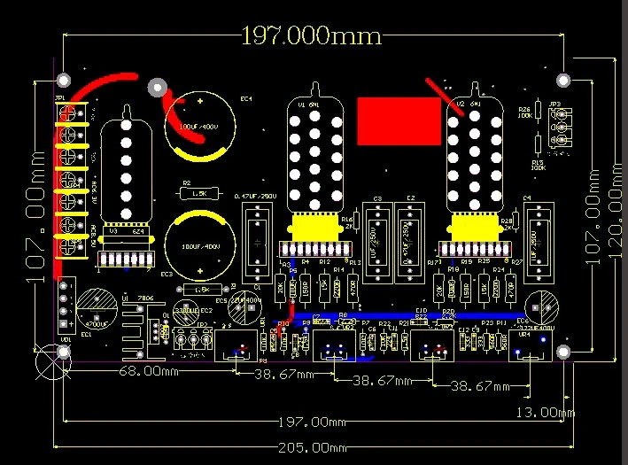 6n11 J(6DJ8/ECC88/6922) предусилители тональной платы желчного пузыря|tube preamp|tube preamp boardtube 6922