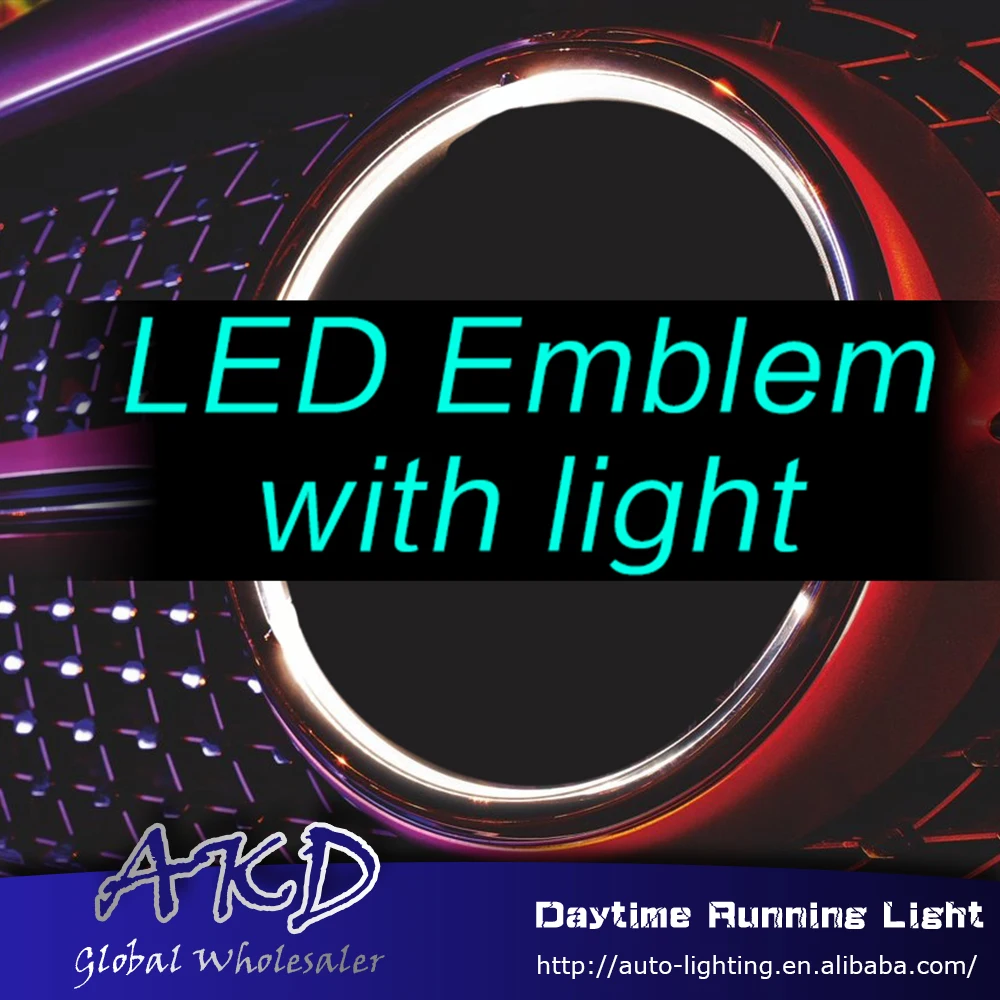 

Car Styling for Mercedes-benz led emblem light for benz GLA C117 GLA180 GLA200 GLA260 led logo light embelem led drl