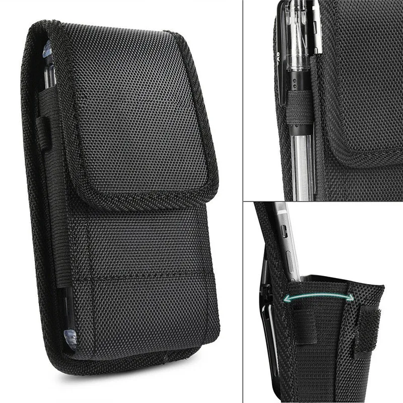 iphone 13 pro max case clear Phone Bag Pouch For iPhone 13 12 Mini 11 Pro Max X 8 7 6 6S Plus 5 5S SE 5C 4s 4 Xr Xs Case Belt Clip Holster Oxford cloth Cover iphone 13 pro phone case