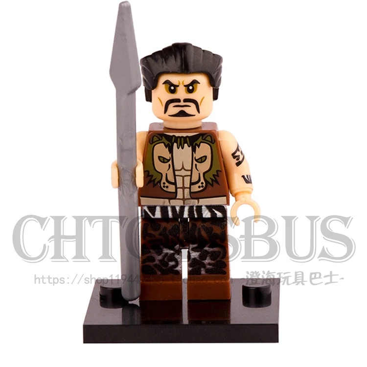 Goedkoop SingleSale Kraven de Hunter met Wapens Spider Man MARVEL SUPER HEROES minifig Monteren Model Bouwstenen Kinderen Speelgoed