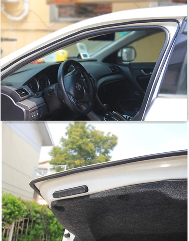 

Car Stickers Door Seal Strips Sticker Rubber Sound Insulation for Ford mondeo kuga fiesta Focus2 3 ecosport fusion Accessories