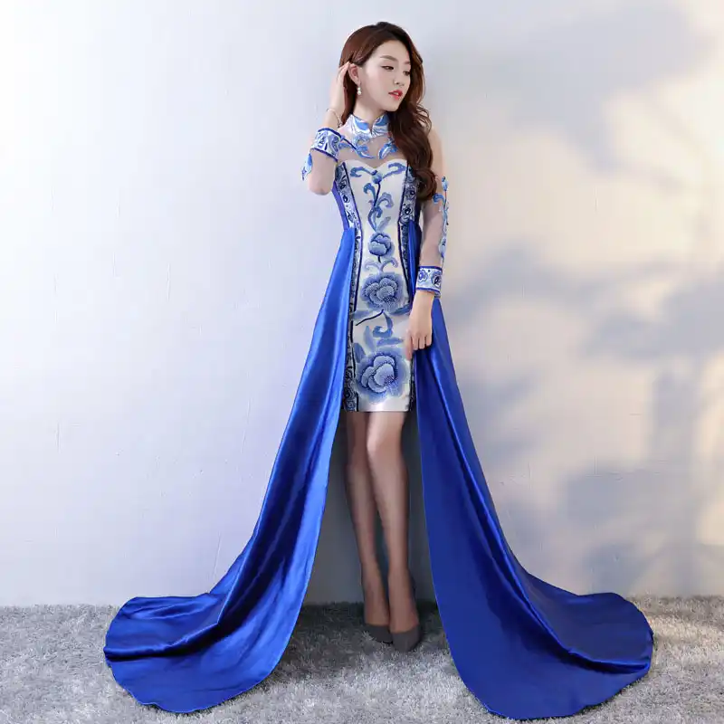 asian evening wear