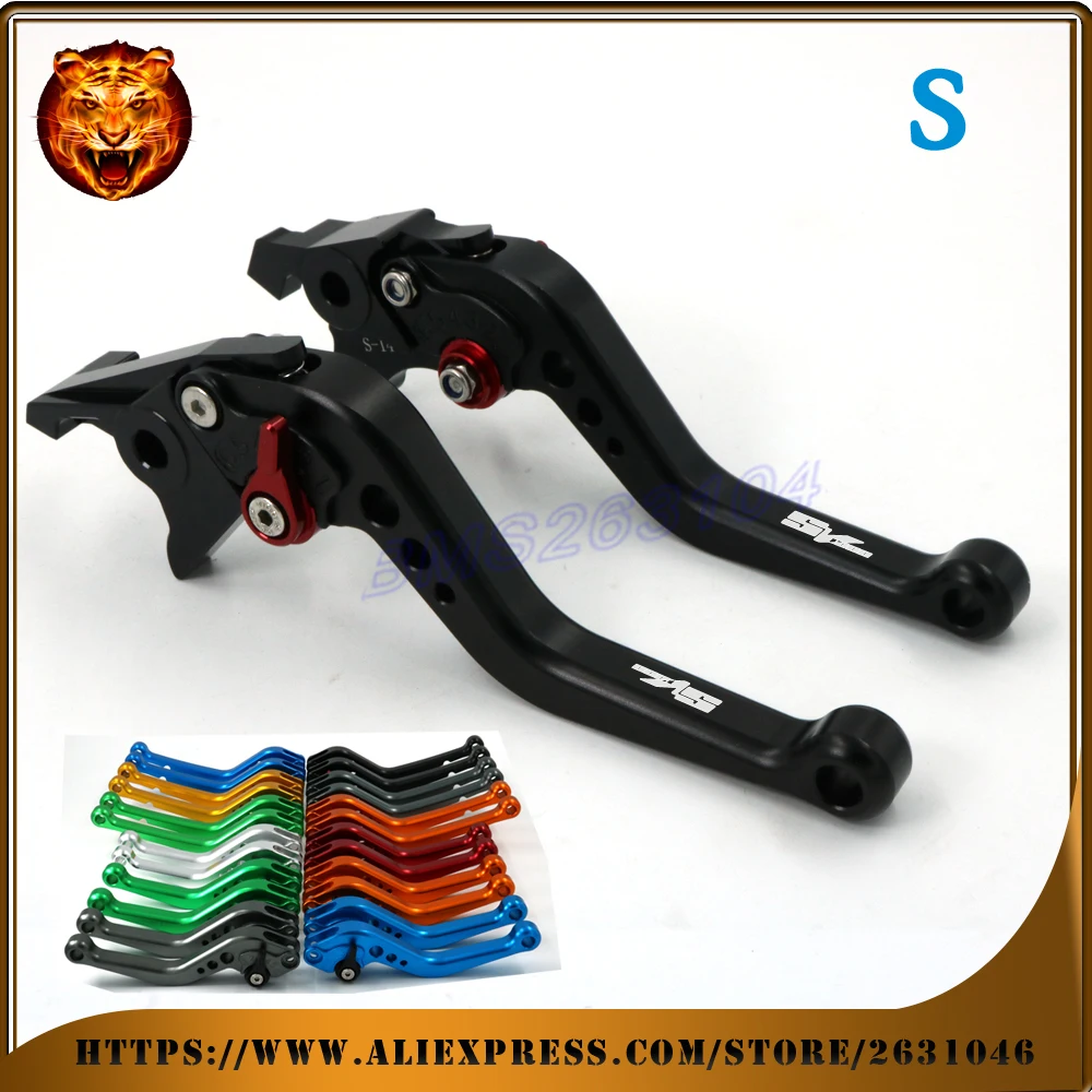 Motorcycle Adjustable Long Short Brake Clutch Levers For SUZUKI SV1000