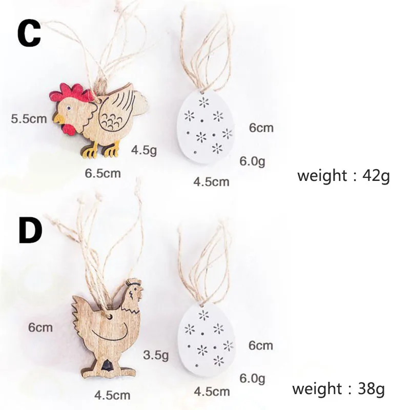 8 шт./компл. забавные яйца пасхальное украшение игрушки для детей Кролик цветок курица ремесла игрушки деревянные висячие украшения детские игрушки подарок