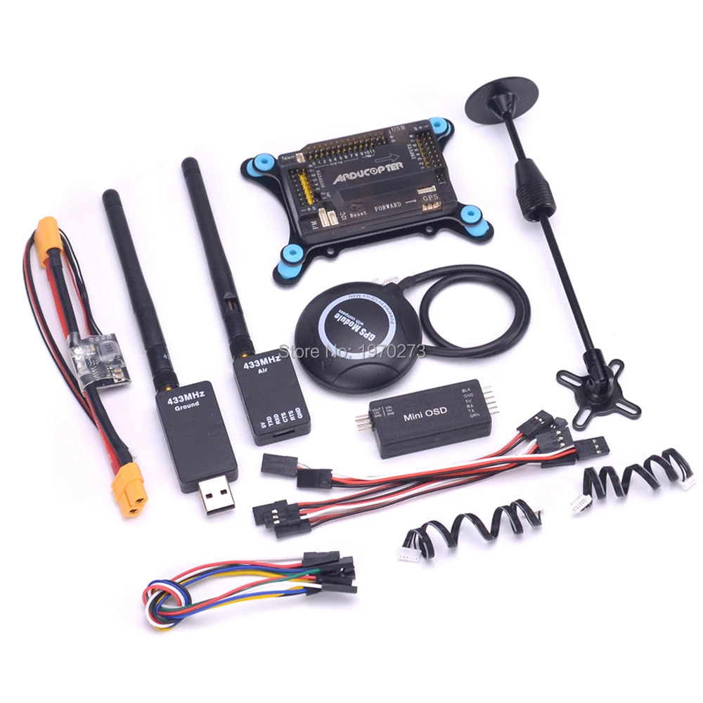 Mini APM Pro Flight Control with 915Mhz Telemetry /& 7N GPS /& PM /& OSD for FPV