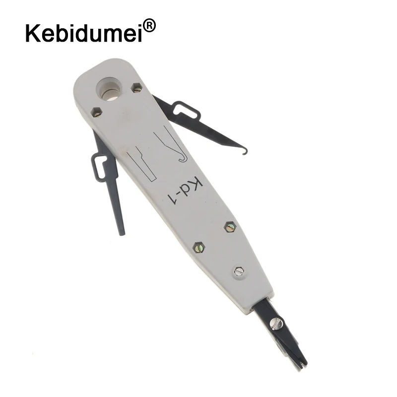 

kebidumei KD-1 Professional Telecom Phone Cable Cat5 RJ11 RJ45 Lan Network Punch Down Impact Network Wire Cut Tool For KRONE