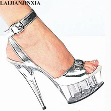 Сексуальная танцевальная обувь laijianjinxia 15 см босоножки на высоком каблуке, для ночного клуба, Обувь для танцев на шесте Танцы модель обуви женские туфли на высоком каблуке K-090