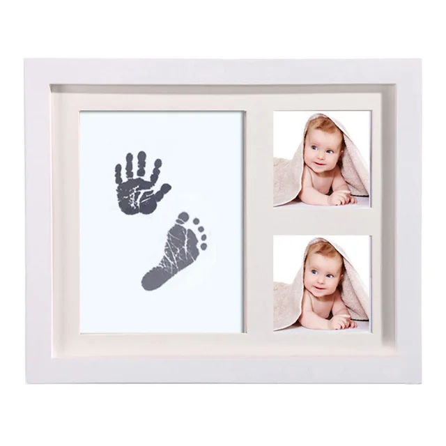 Baby Memorable Hand Footprint Photo Frame Handprint Mud Set Baby Gift