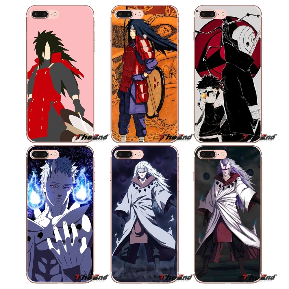 

naruto Uchiha Madara Obito For Huawei Honor 7X V10 6C V9 6A Play 9 Mate 10 Pro Y7 Y5 P8 P10 Lite Plus GR5 2017 Soft Shell Covers
