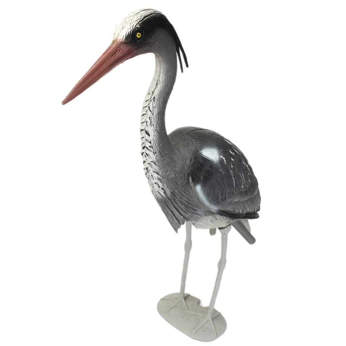 Newest Quality Large Decoy Heron Egret Sculptures Garden Ornaments Bird Scarer Fish Pond Koi Carp Protect Garden Crafts