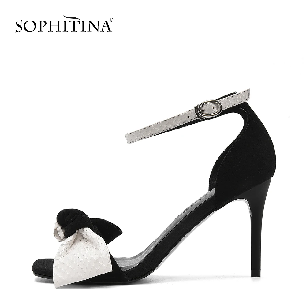 SOPHITINA/Новинка повседневные женские босоножки из натуральной кожи туфли на