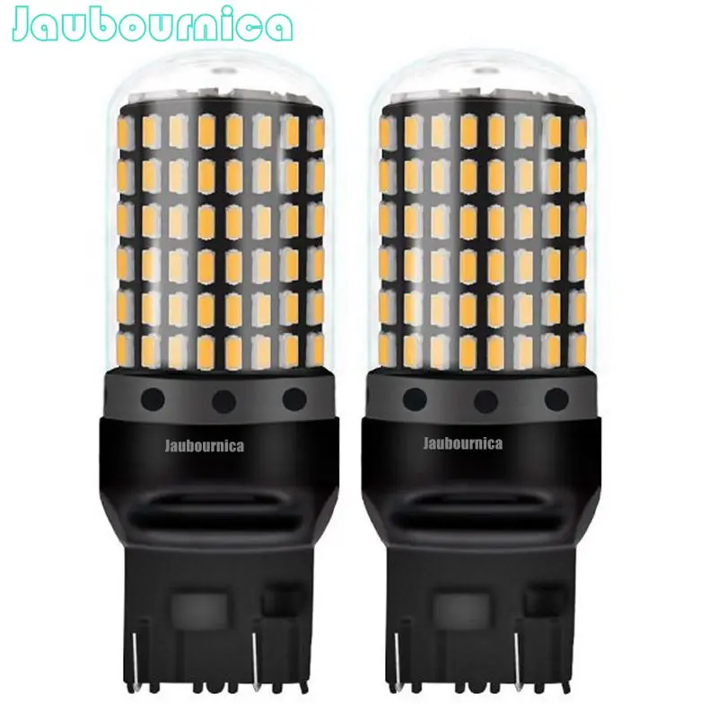 

2Pcs T20 7443 W21/5W Super Bright 2000Lm 144 SMD LED Auto Brake Lamp Daytime Running Light Turn Signals Bulb Red Yellow White
