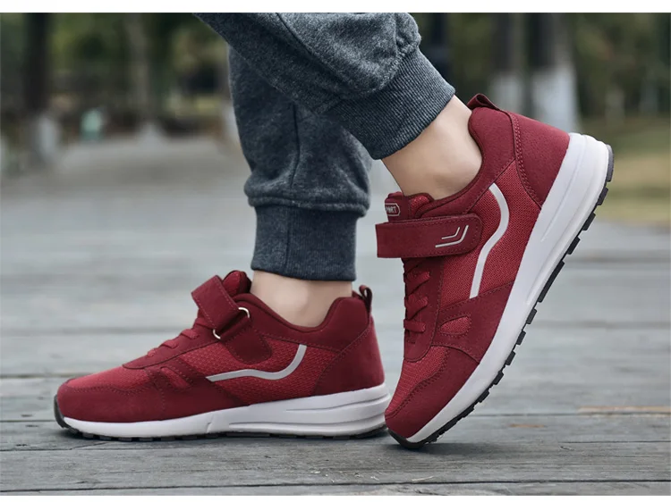 Breathable Unisex Casual Shoes 2018 Lace Up Valentine Sneakers Women Trainers Outdoor Sport Mesh Shoes For Mother Fitness XZ62 (29)